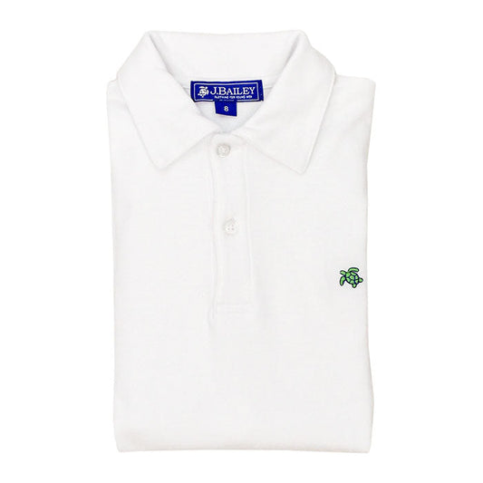J. Bailey White Short Sleeve Polo