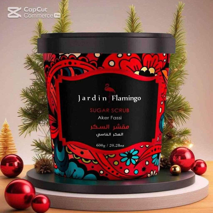 Jardin Flamingo 600g Sugar Scrub (Aker Fassi) - - Pinky Cosmetics -- United Arab Emirates -- Pinky Cosmetics