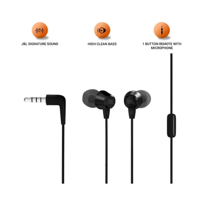 JBL T50HI in-Ear Wired Headphone with Noise Isolation