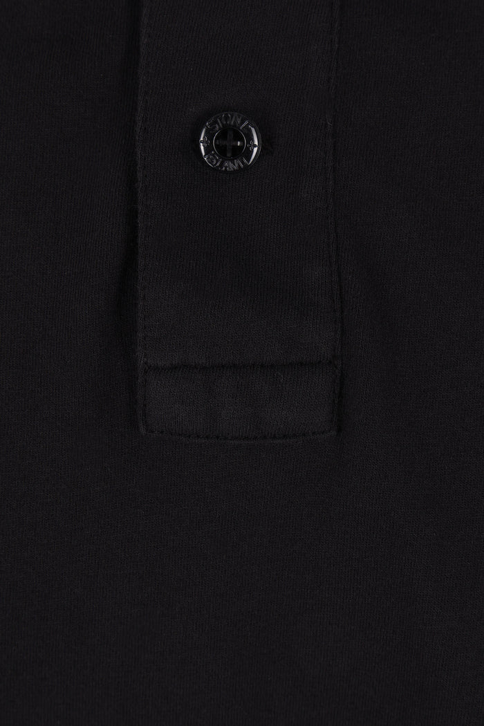 jersey polo shirt with logo patch