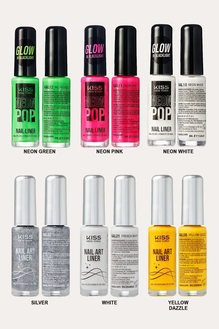 KISS NEW YORK PRECISION BRUSH NAIL ART LINER KISS NEW YORK