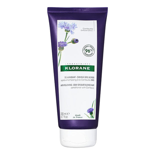 Klorane Plant-Based Purple Conditioner with Centaury Brightens Blonde 6.7 oz.