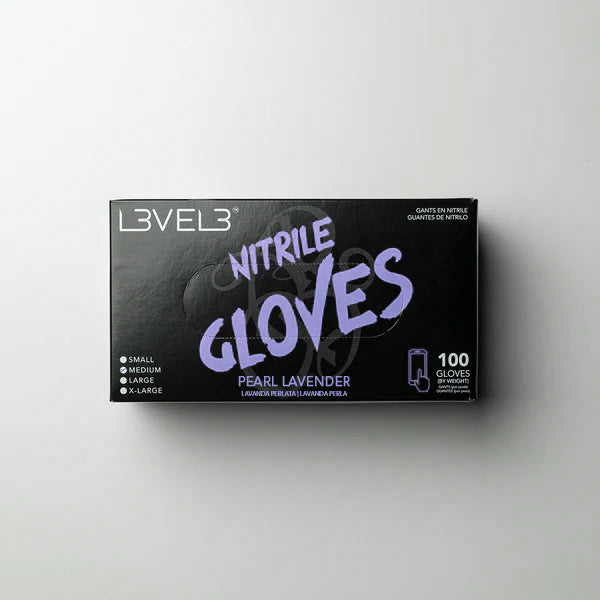 L3VEL3 Professional Nitrile Gloves  - Pearl Lavender - Palms Fashion Inc.