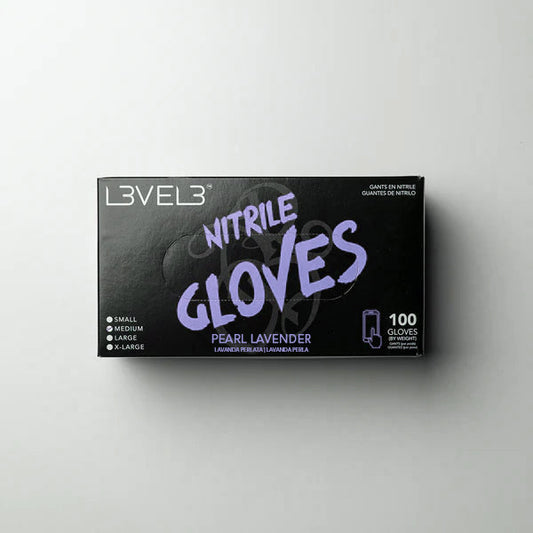 L3VEL3 Professional Nitrile Gloves  - Pearl Lavender - Palms Fashion Inc.