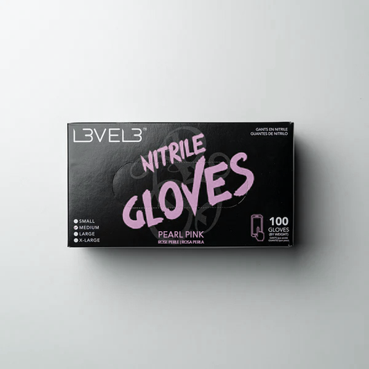 L3VEL3 Professional Nitrile Gloves  - Pink - Palms Fashion Inc.