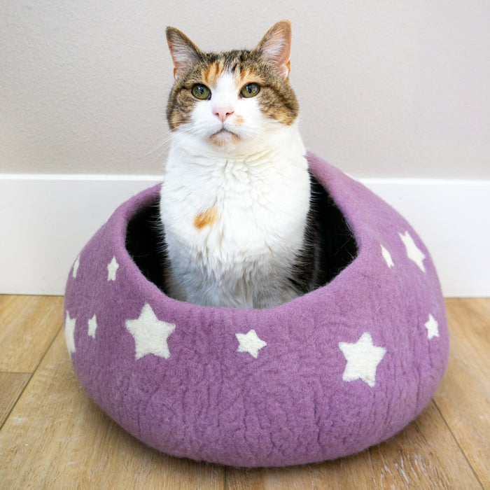 Friendsheep Lavender Midnight Stars Eco Kitty Cave