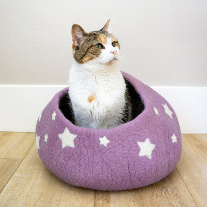 Friendsheep Lavender Midnight Stars Eco Kitty Cave