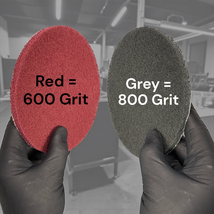 LiME LiNE 6" Hook & Loop Scuffing Discs for Orbital Dual Action Sander (Red)
