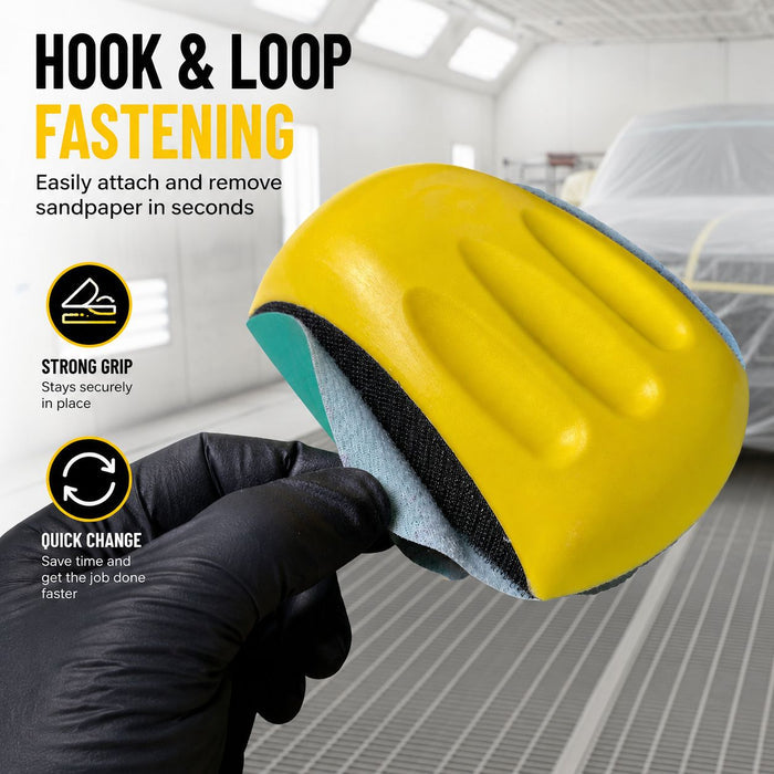 LiME LiNE 6” Waterproof Sanding Discs - Hook & Loop 25 Pc Reusable Discs
