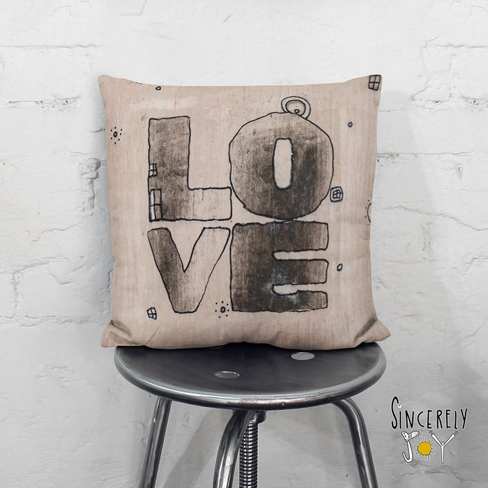 'Love' Throw Pillow — C. Cambrea, Sincerely Joy