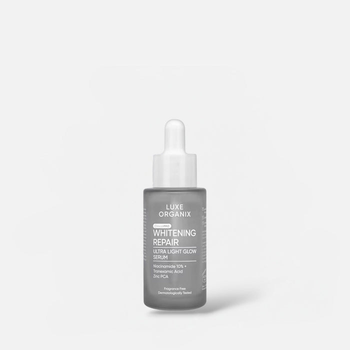 Luxe Organix Whitening Repair Ultra Light Glow Serum 30ml سيروم لوكس أورجانيكس لإصلاح وتبييض البشرة فائق الإشراق - Princess Cosmetics Qatar