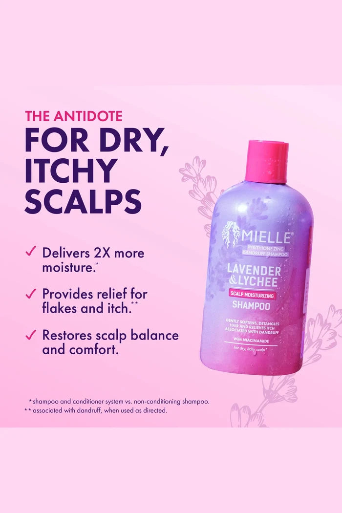 MIELLE LAVENDER & LYCHEE SCALP MOISTURIZING SHAMPOO