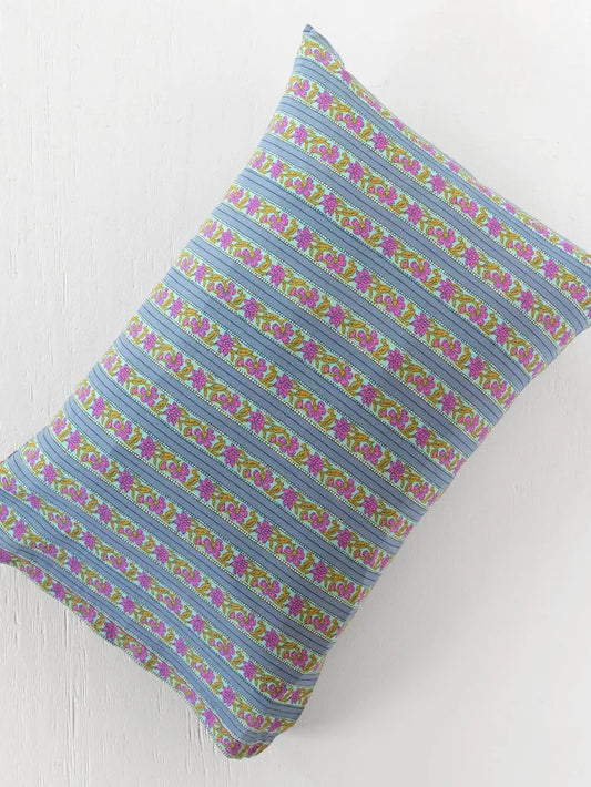 Mix & Match Cotton Pillowcase, Single - Indigo Vines-view 1