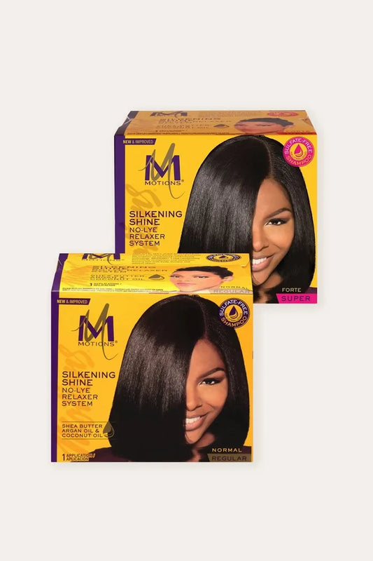 MOTIONS SILKENING SHINE NO-LYE RELAXER SYSTEM BOX MOTIONS