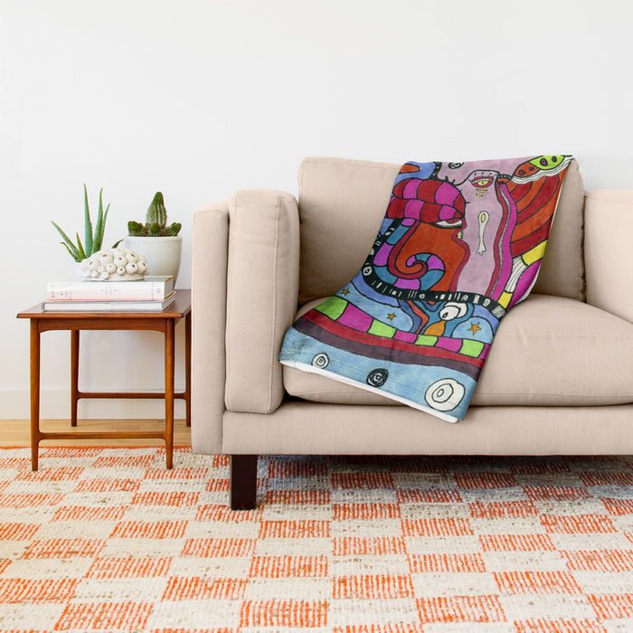 'Multi-directional' Fleece Blanket — detail view