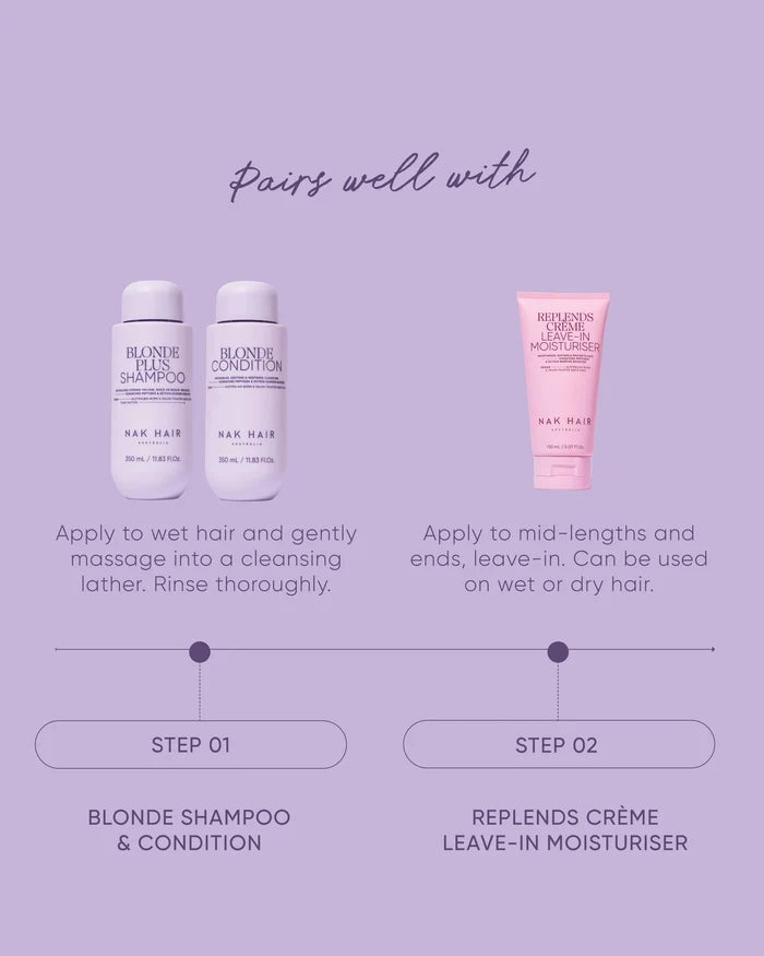 NAK Hair BLONDE PLUS Shampoo TRAVEL 80ml