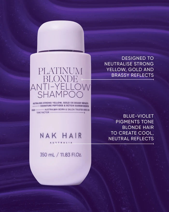 NAK Hair PLATINUM BLONDE Shampoo 350ml