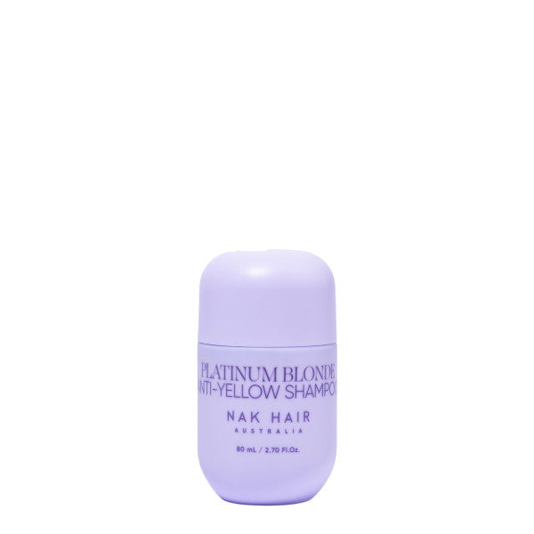 NAK Hair PLATINUM BLONDE Shampoo TRAVEL 80ml