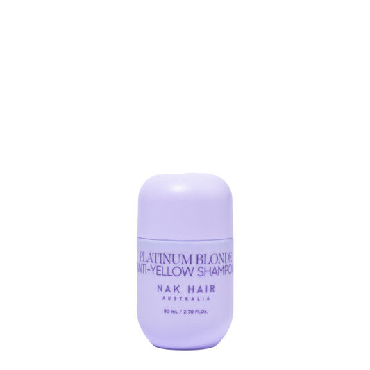 NAK Hair PLATINUM BLONDE Shampoo TRAVEL 80ml