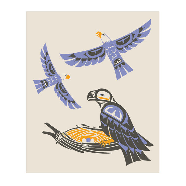 NATIVE NORTHWEST Reusable Eco Cloths - Eagle Family