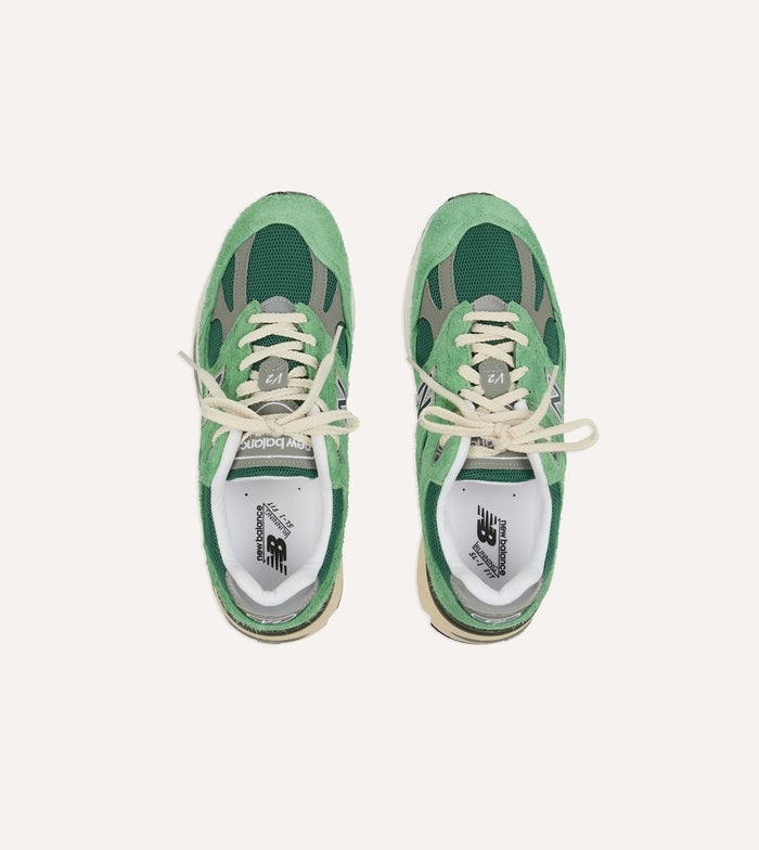 New Balance Green 'Grounded Pastels' Made in UK 991v2 Trainers