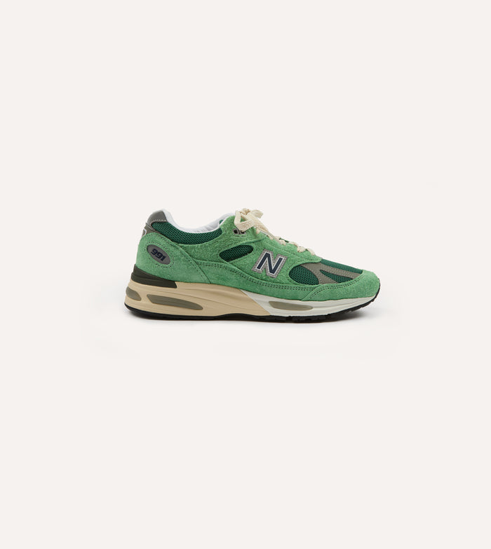 New Balance Green 'Grounded Pastels' Made in UK 991v2 Trainers
