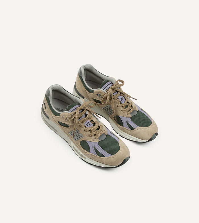 New Balance Tan 'Essentially Offbeat' Made in UK 991v2 Trainers