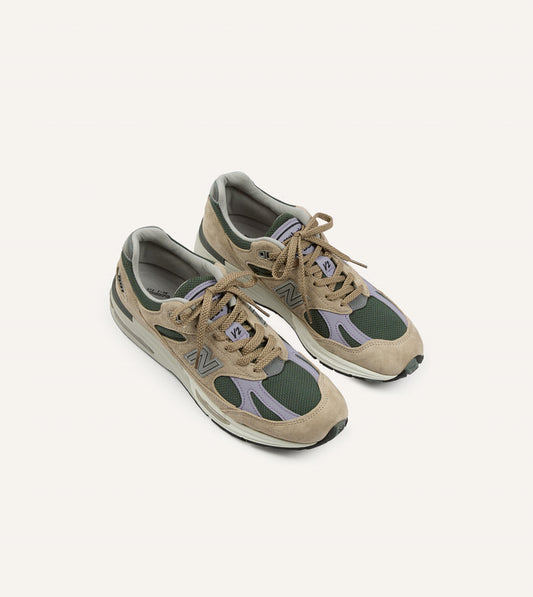 New Balance Tan 'Essentially Offbeat' Made in UK 991v2 Trainers