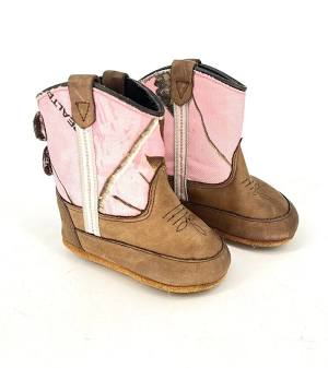Old West Infant Pink/Camo Poppet Boot