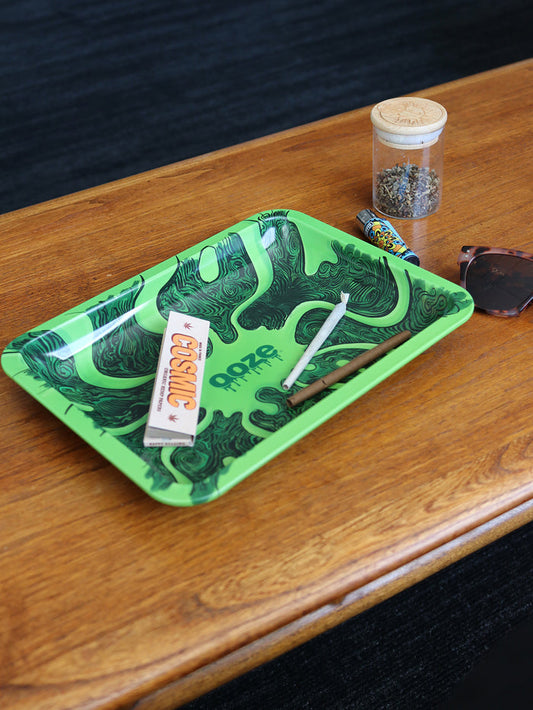 Ooze Metal Rolling Tray - Medium | Abyss-Image 1