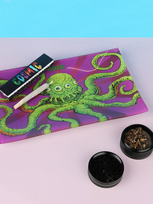 Ooze Sir Inks A Lot - Glass Rolling Tray Medium | One Colour-Image 1