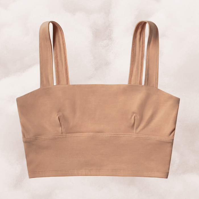 PROCLAIM Maya Nude / S (A-C Cup) Organic Cotton Square Neck Bralette