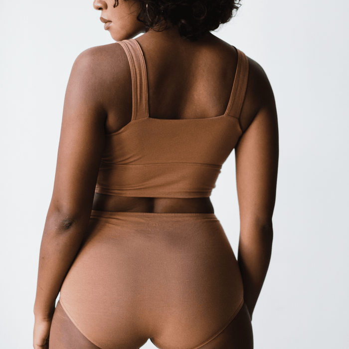 PROCLAIM Organic Cotton Square Neck Bralette
