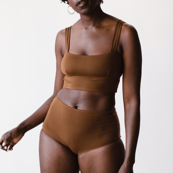 PROCLAIM Organic Cotton Square Neck Bralette