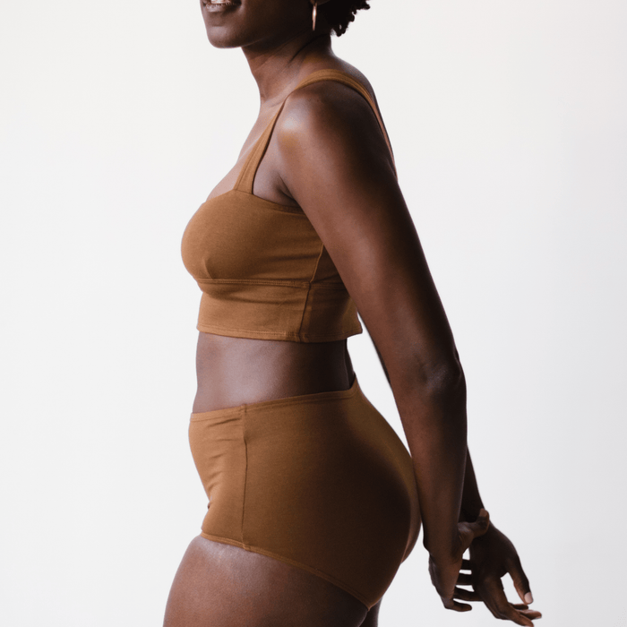PROCLAIM Organic Cotton Square Neck Bralette