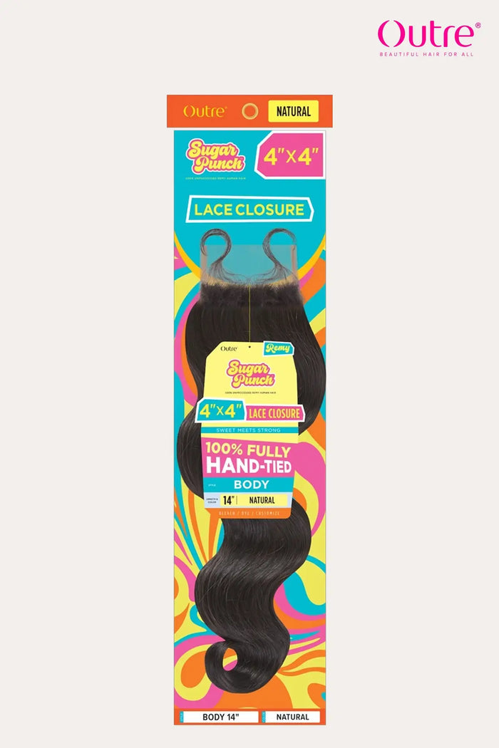 OUTRE SUGAR PUNCH 4X4 LACE CLOSURE - BODY WAVE - BSW BEAUTY CANADA