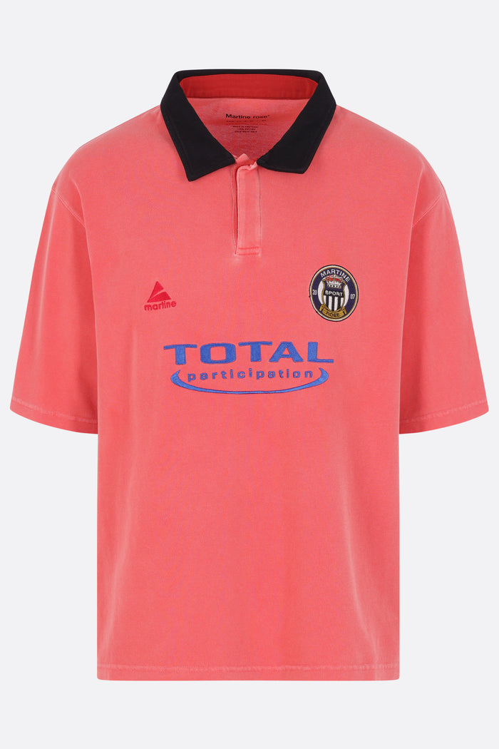 oversized polo shirt in piquet