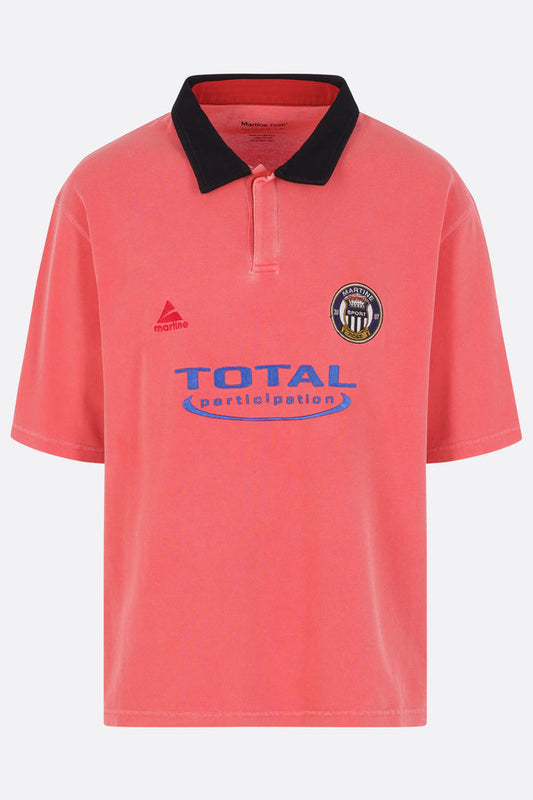 oversized polo shirt in piquet