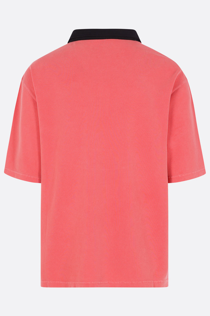 oversized polo shirt in piquet