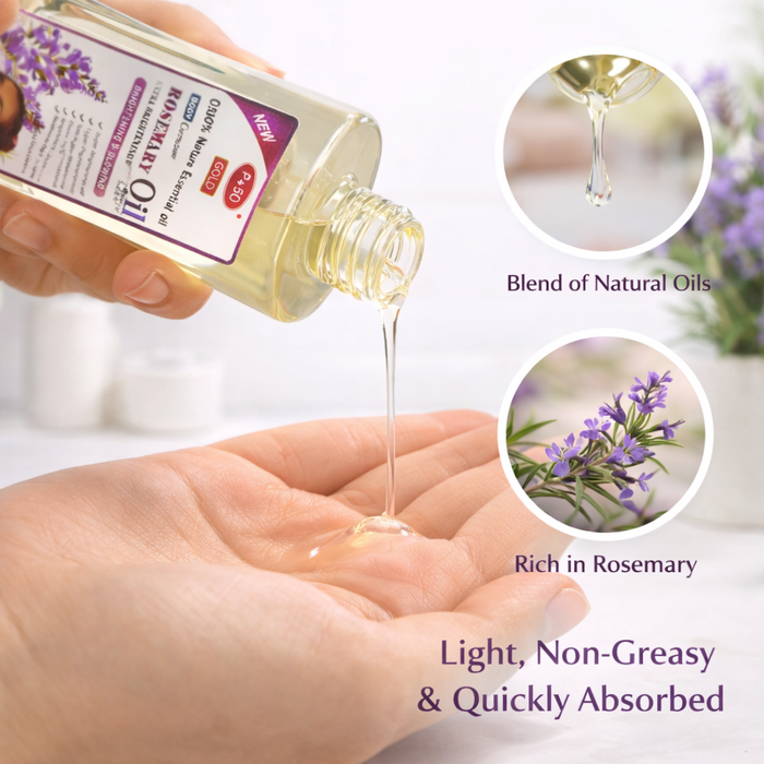 P+50 GOLD Rosemary & Kojic Acid Glow Oil 200ml – Brightening Face & Body Moisturising Oil for Radiant, Even-Looking Skin