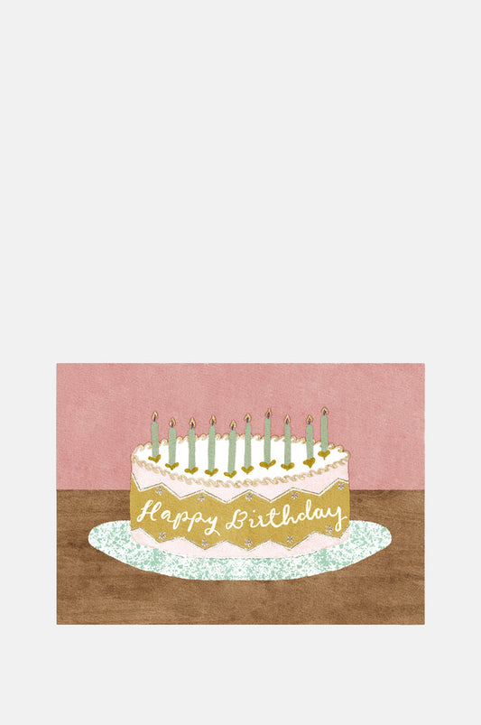 The Kensington Paperie Pink Cake Birthday Greetings Card.