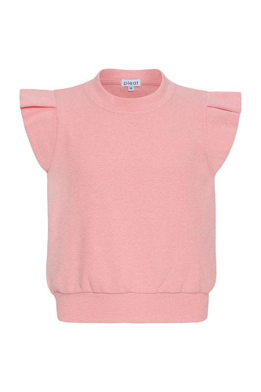 Pleat Olivia Top-Coral