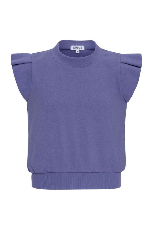 Pleat Olivia Top-Deep Violet