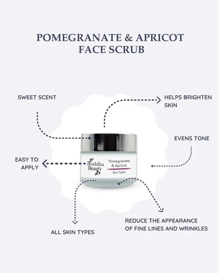 Pomegranate & Apricot Facial Scrub Skin Polish skincare