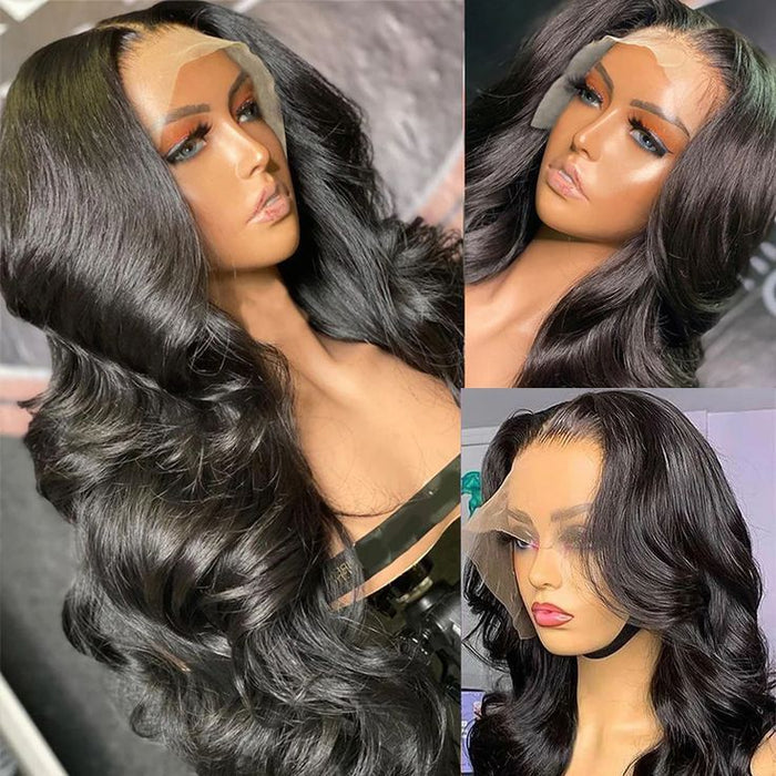 luxury glueless virgin hair wigs with body wave