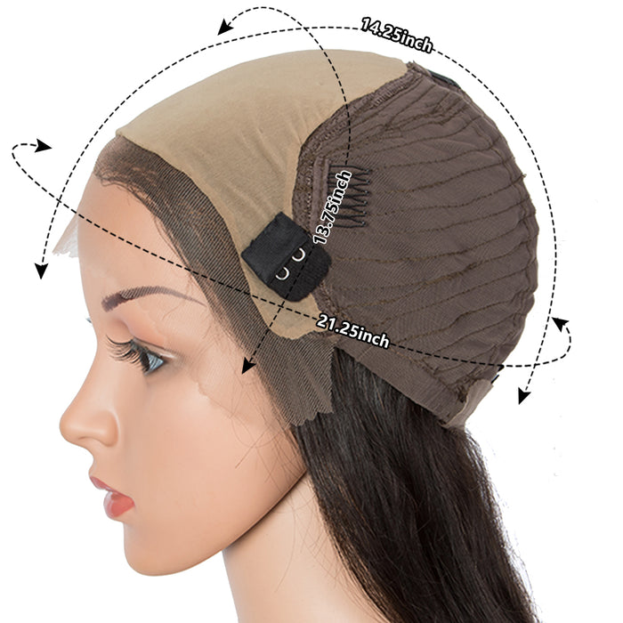 virgin human hair wigs, 13x6 lace frontal for black women