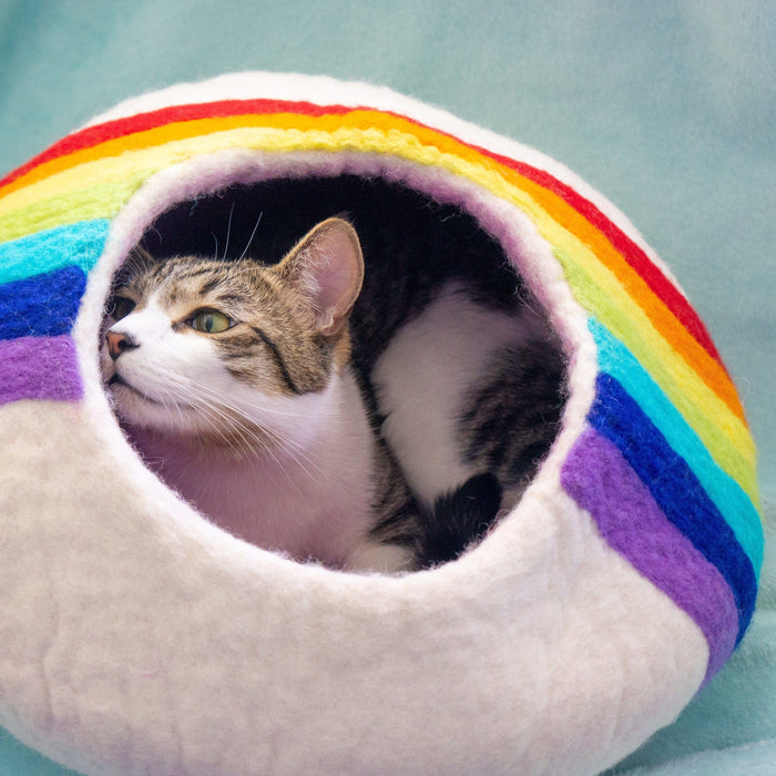Friendsheep Rainbow Eco Kitty Cave