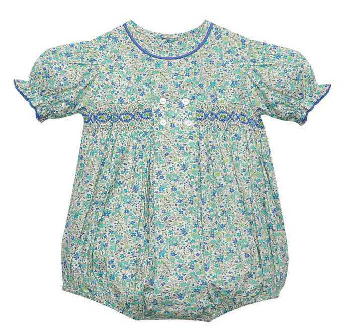 RN Blue/Teal Flower Ava Rose Bubble