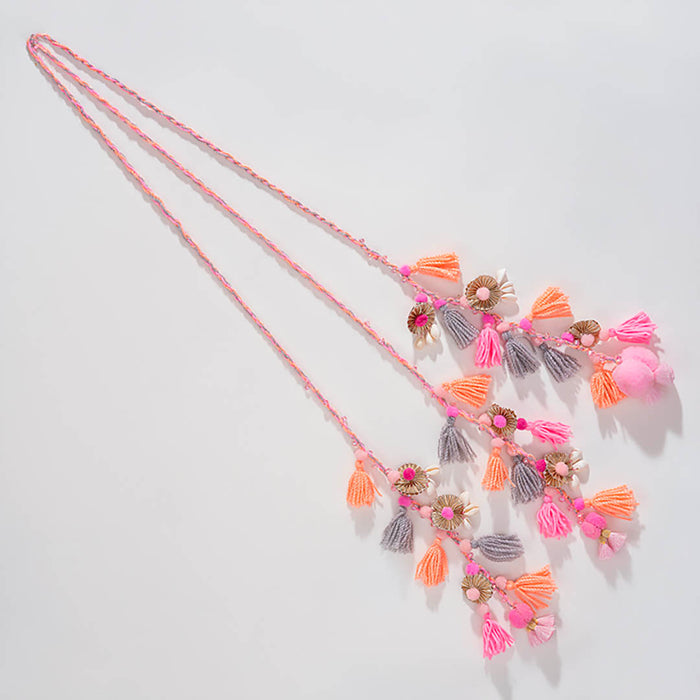 Satrangi Crystal & Shell Tassels - Parandi - Multi