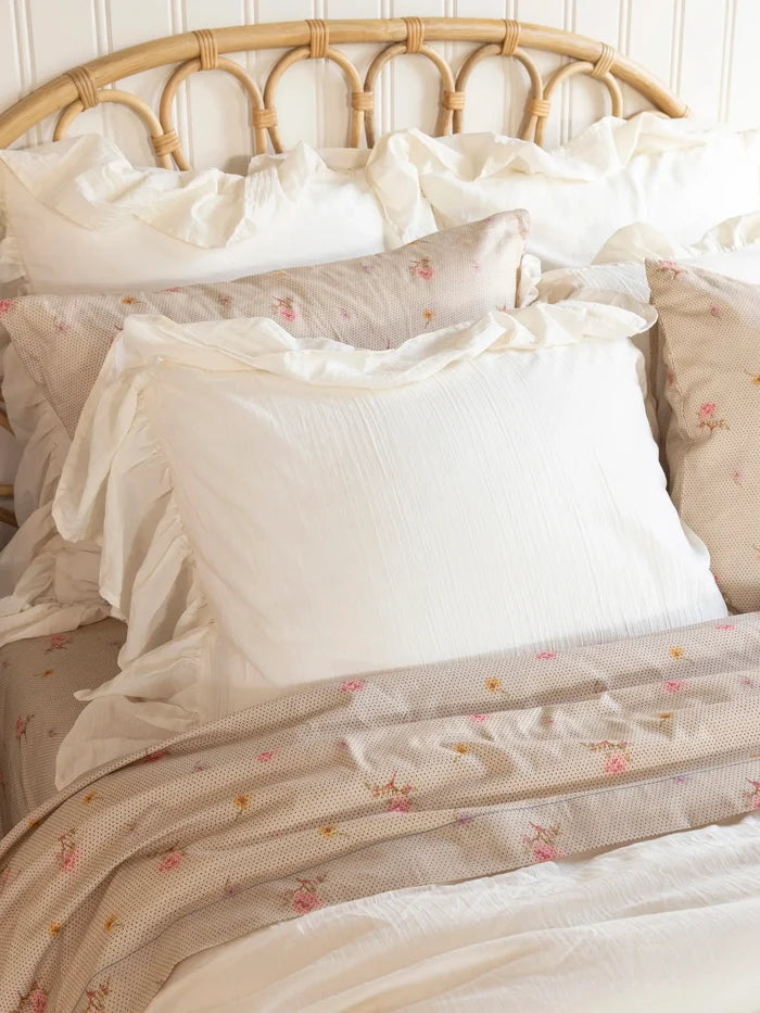 Sooo Soft Cotton Sheet Set - Cream Prairie Dot-view 2